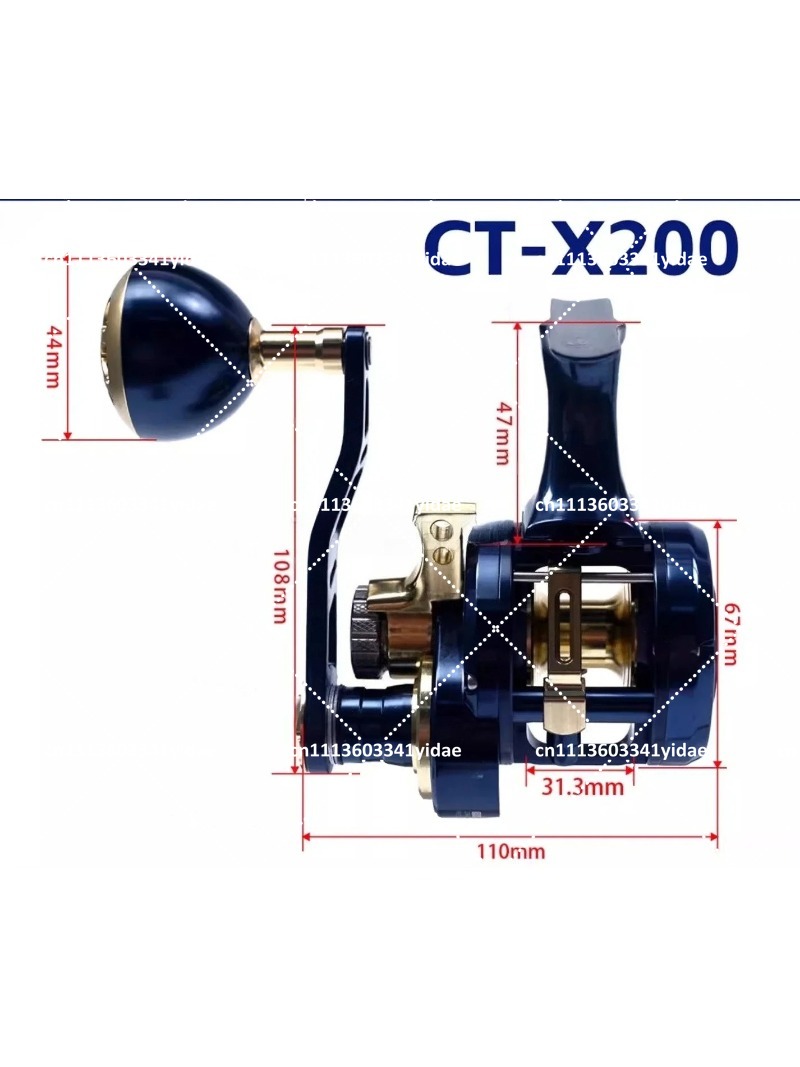 All-Metal Sea Fishing Drum Ree - Trolling Reel avis et prix