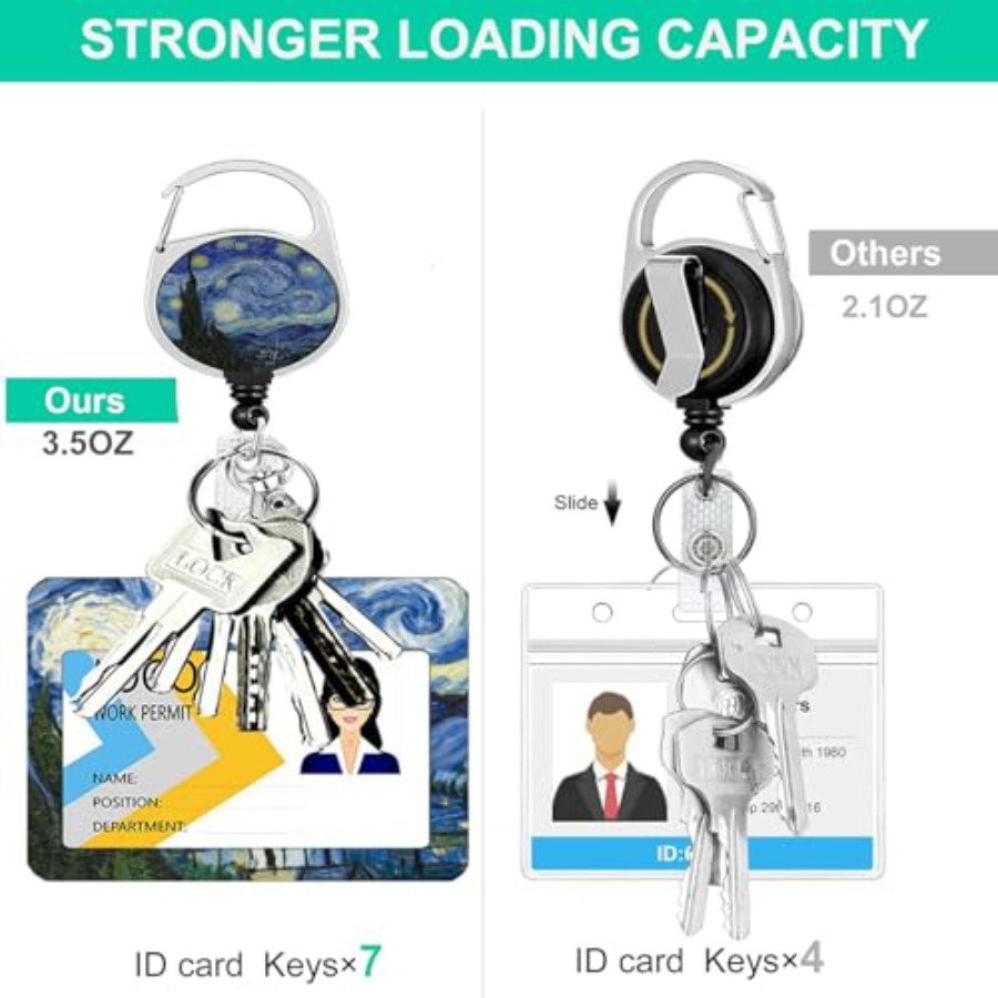 2 Pack ID Badge Holder with Re - Reel Oil avis et prix