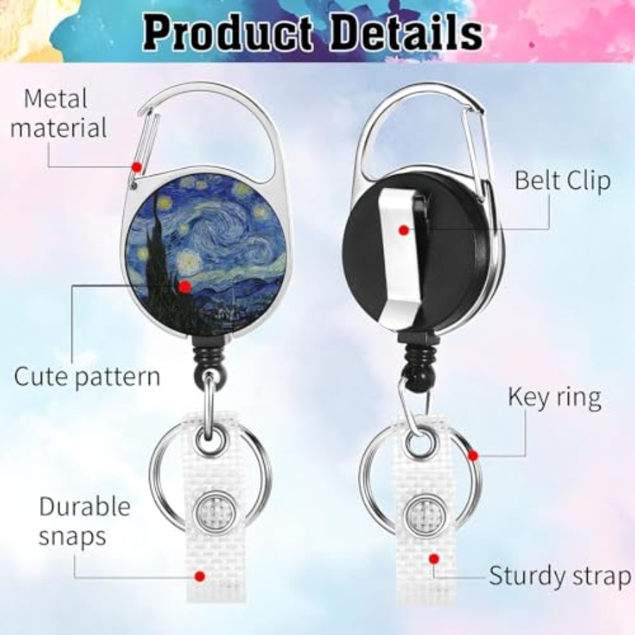 2 Pack ID Badge Holder with Re - Reel Oil avis et prix