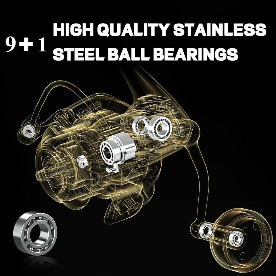 Spinning Reel, 9+1 BB Incredib - Spinning Reel avis et prix