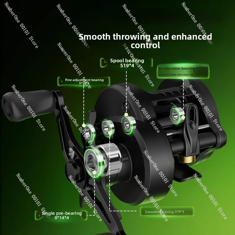 Electronic Magnetic Brake Fish - Baitcasting Reel avis et prix
