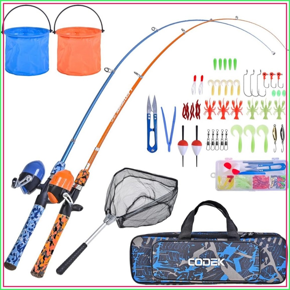 Kids Fishing Pole Set with Ful - Spincast Reel avis et prix