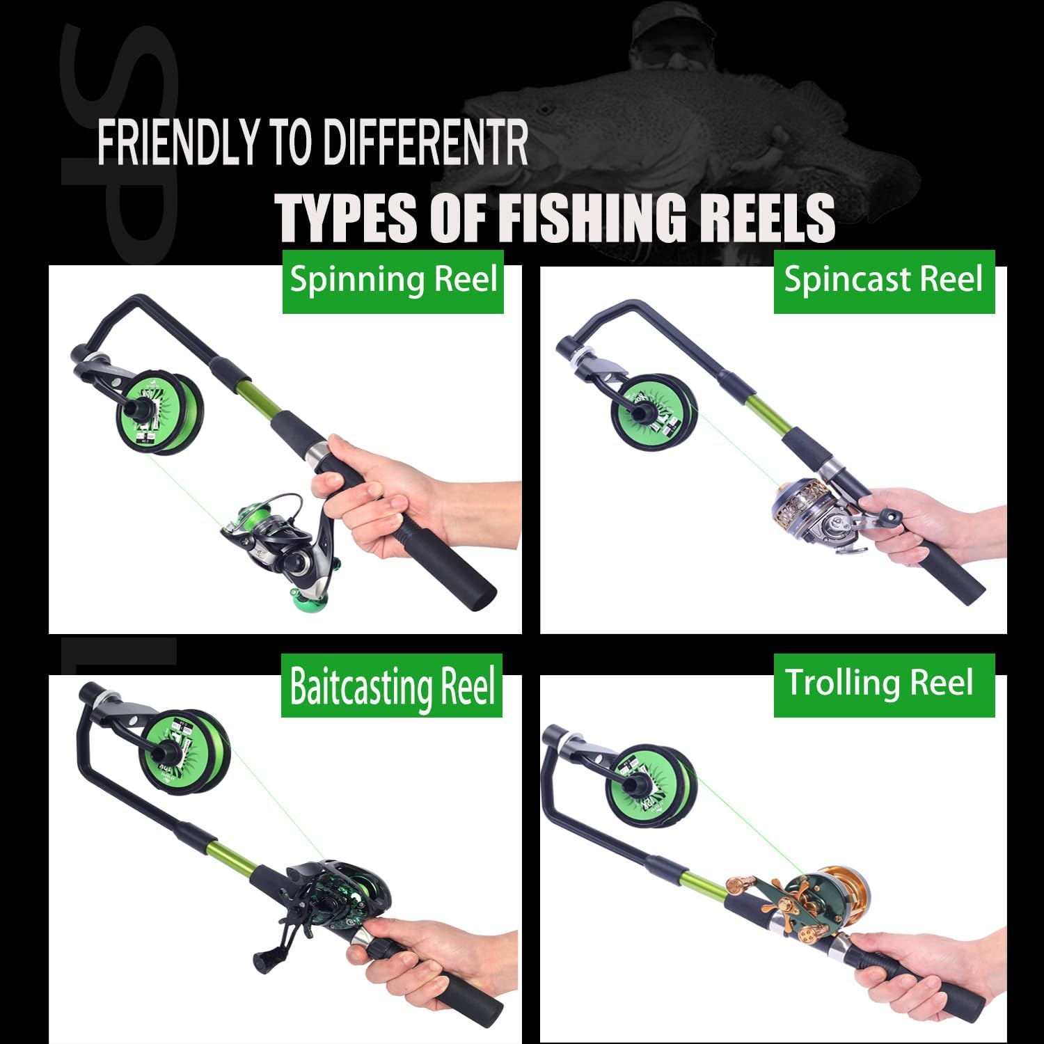 Fishing Line Spooler, Adjustab - Spinning Reel avis et prix