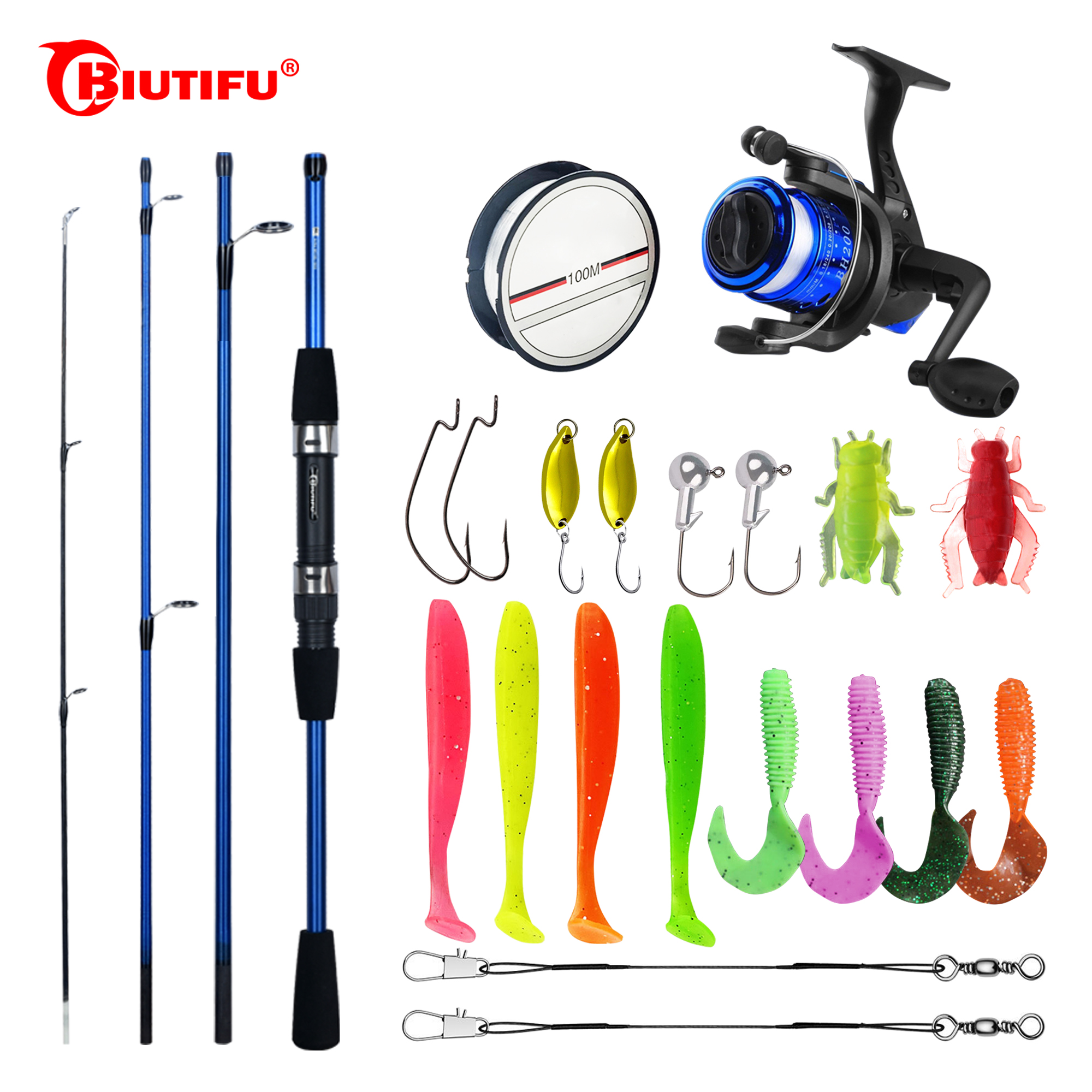 BIUTIFU Spinning Fishing Rod S - Spincast Reel avis et prix